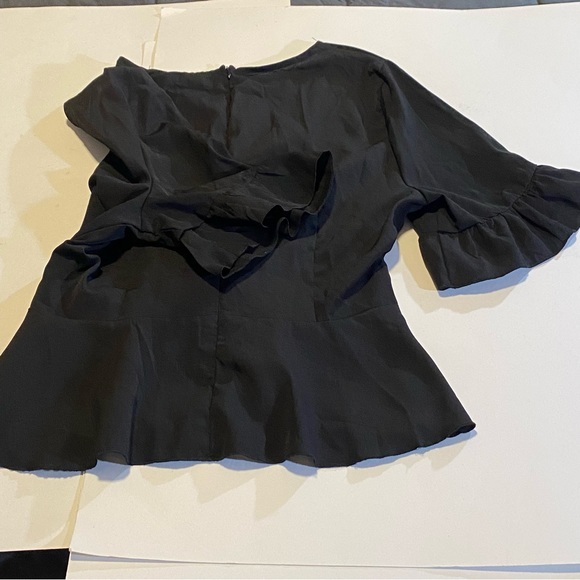 PLT crepe corset top SZ 10, GUC back zip, very little stretch, length 17” cute - Picture 10 of 11